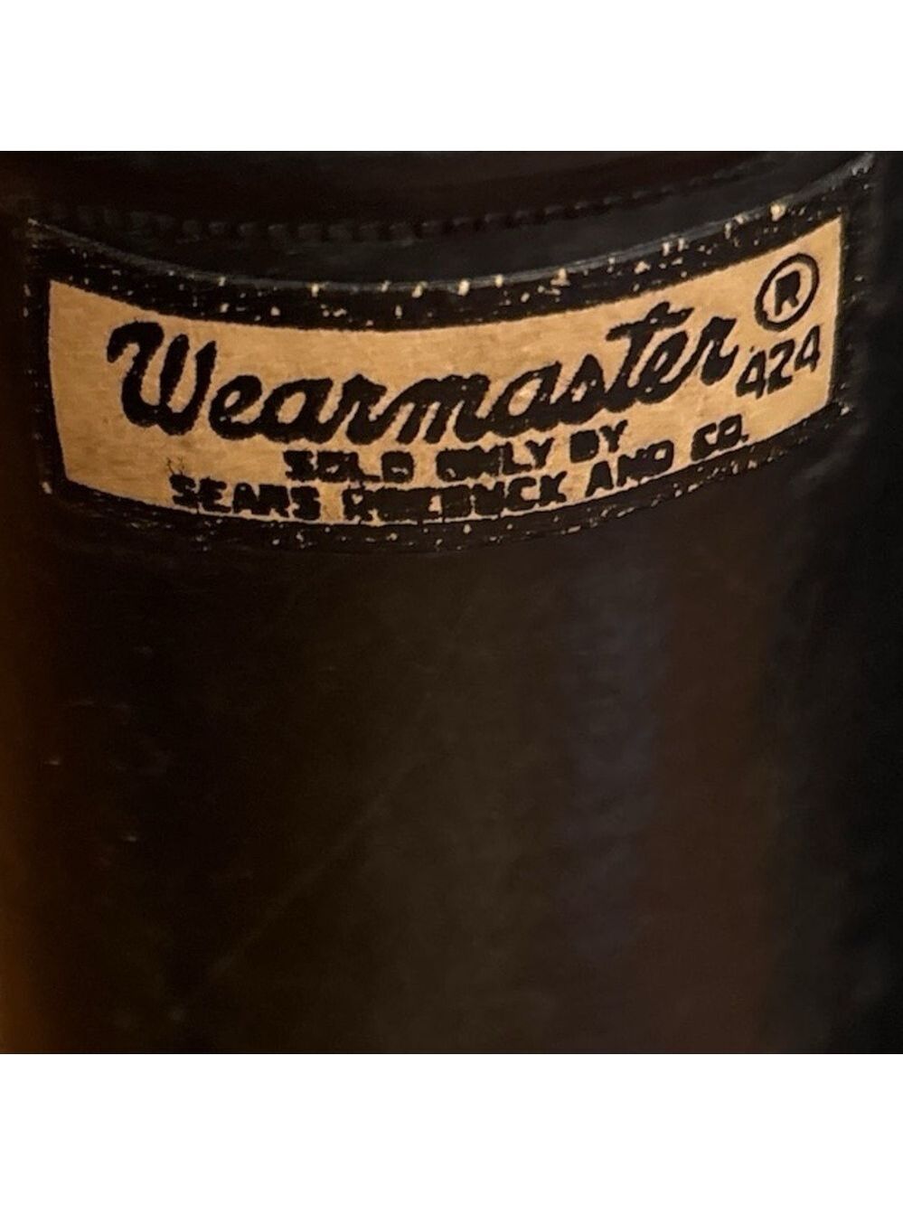VINTAGE SEARS & ROEBUCK WEARMASTER 424 RUBBER BLACK TALL BOOTS GORPGORE SZ 11.5 - Picture 11 of 11